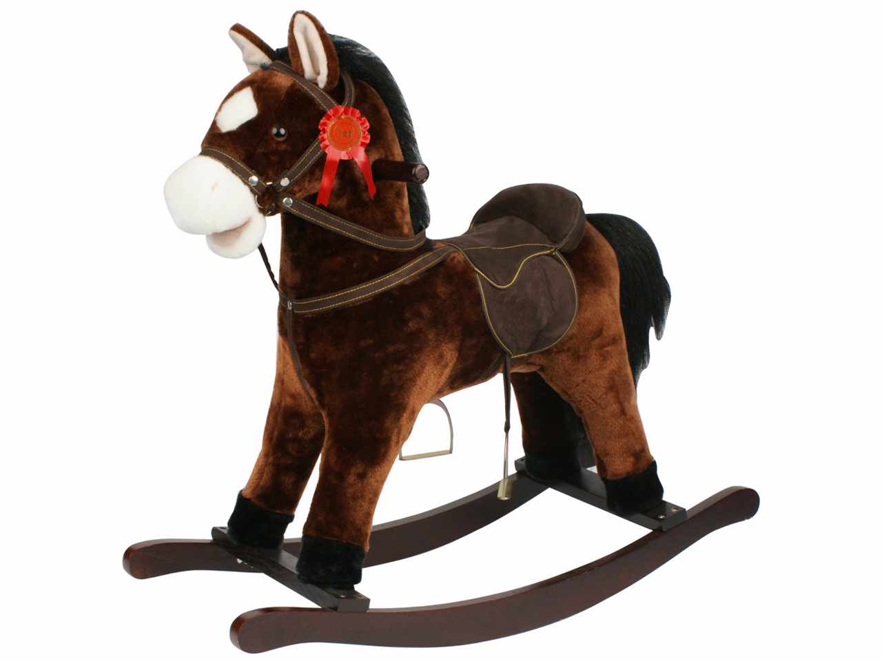 Cavallo a dondolo marrone con suoni