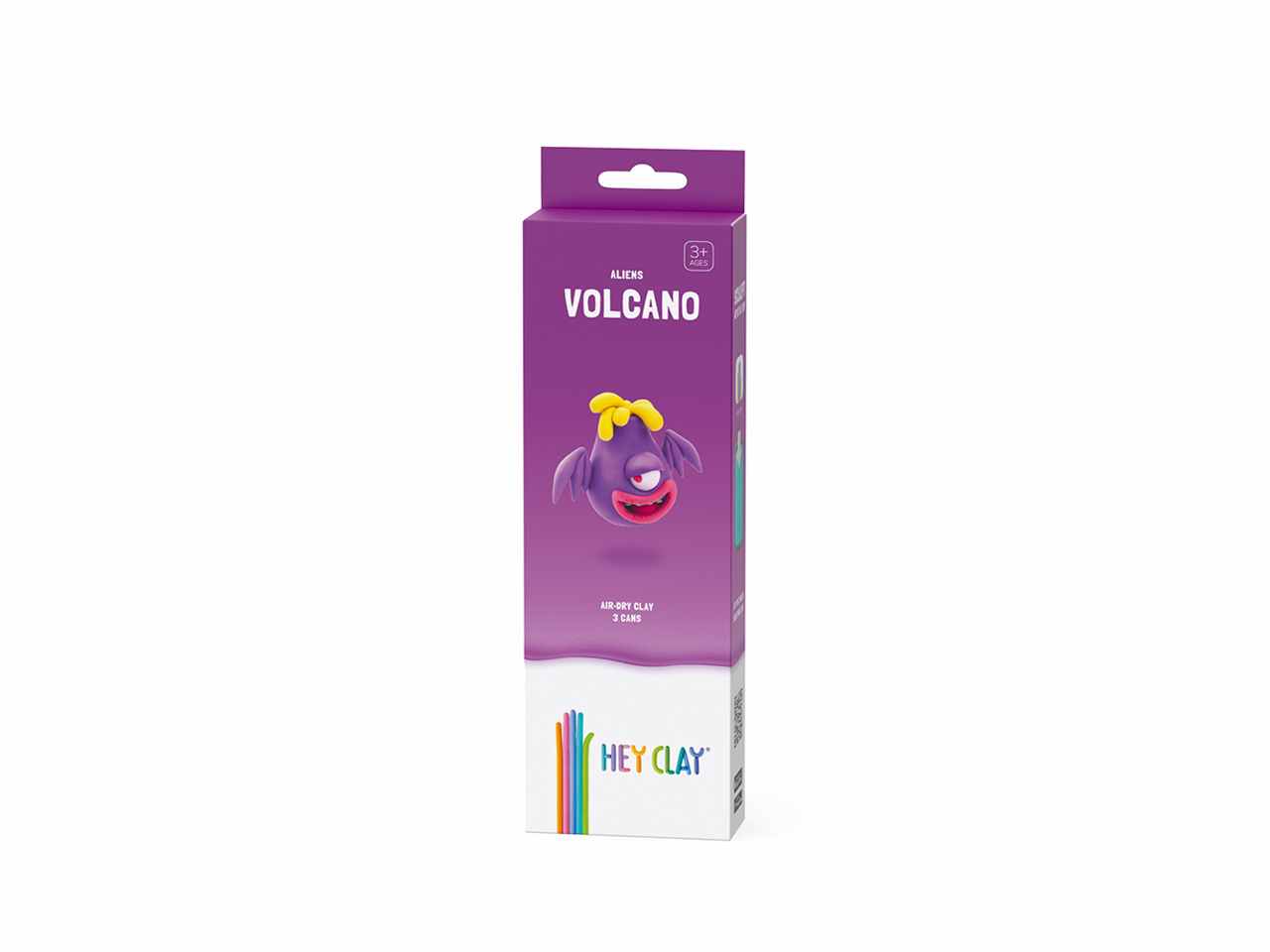 Hey clay volcano kit piccolo argilla morbida creativa