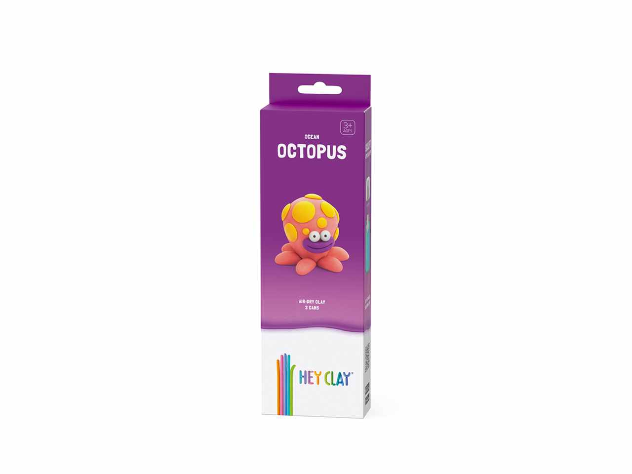 Hey clay polpo kit piccolo argilla morbida creativa
