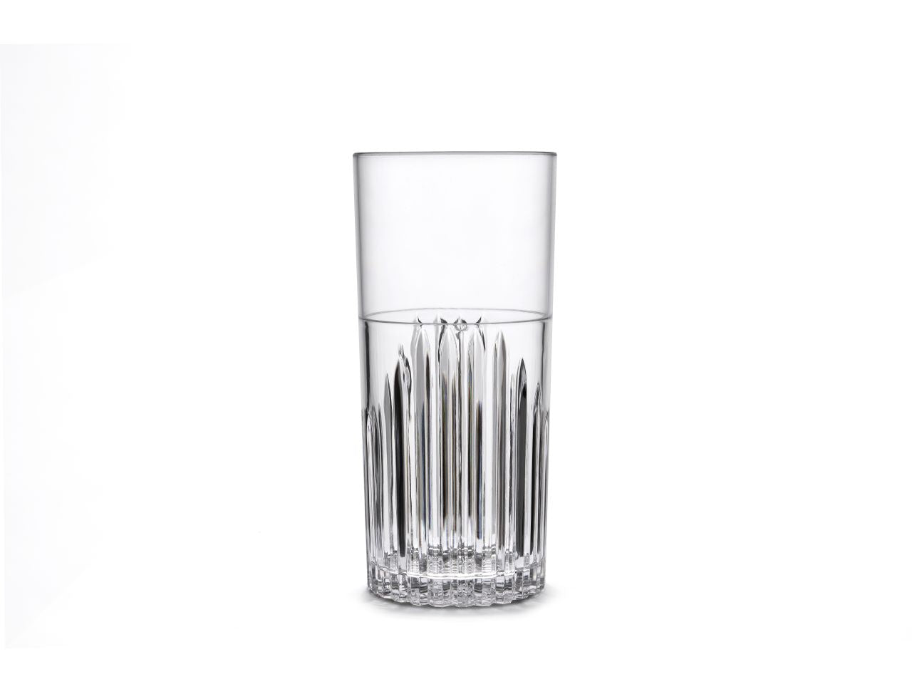 Waf bicchiere milano hi-ball da 42cl infrangibile in san trasparente , plastica rigida, bpa-free , riutilizzabile da 42 cl