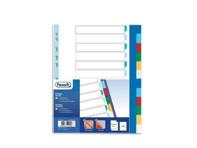 Separatore universale favorit trasparente 21x29,7cm