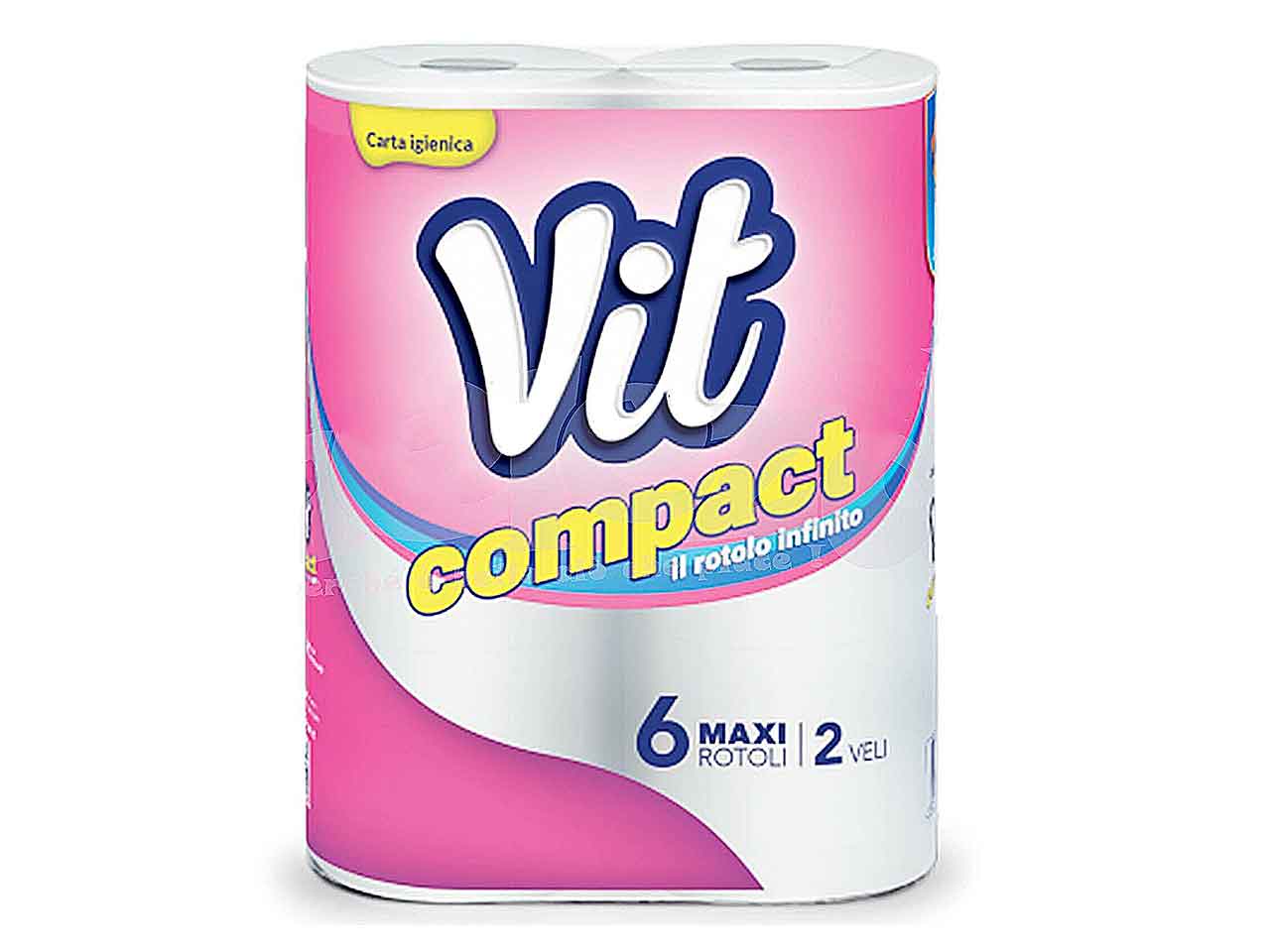 Vit carta igienica vit compact 6 rotoli 2 veli