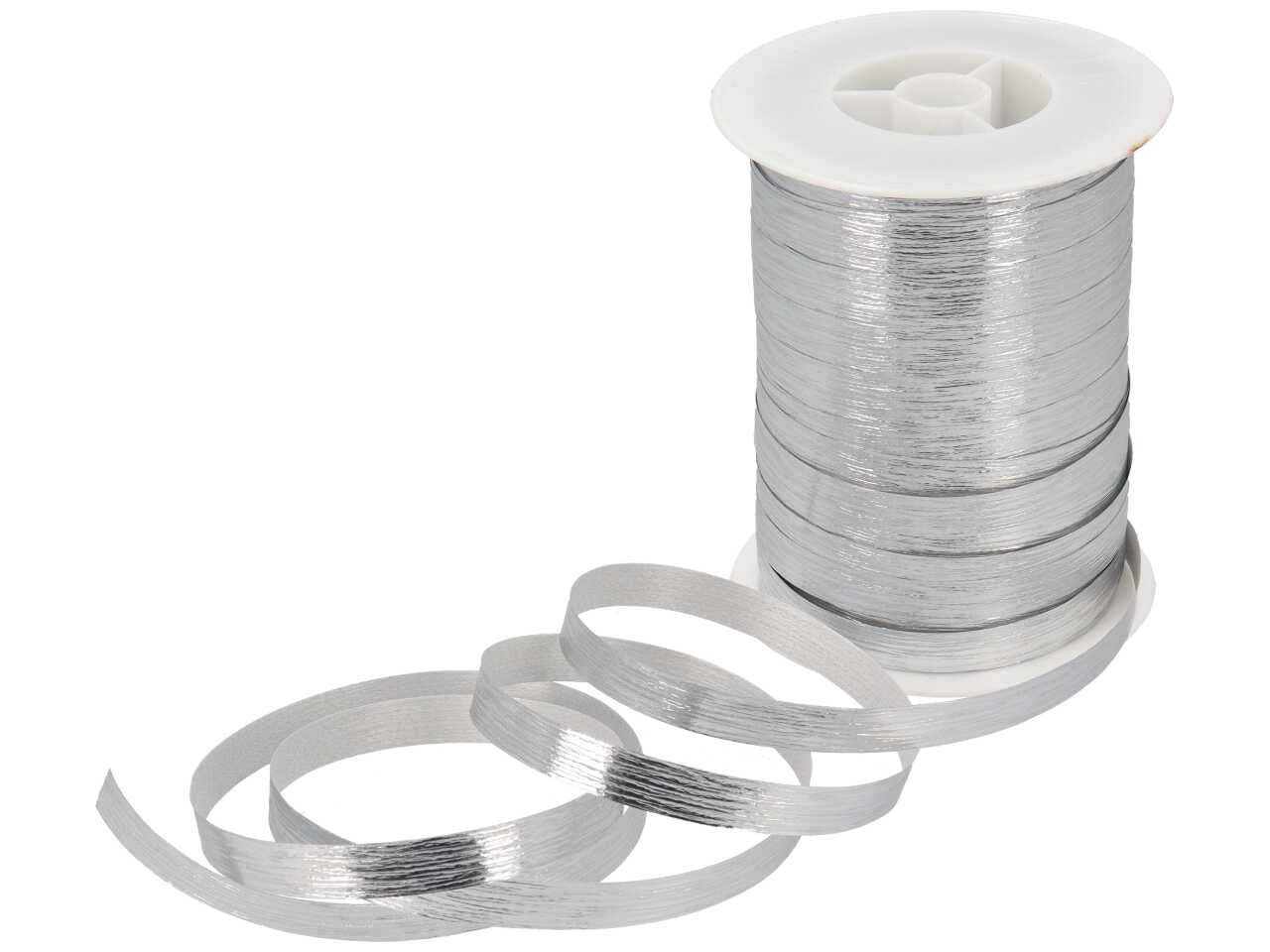 Nastro regalo argentato lucido monocromatico 1cmx250mt - Star