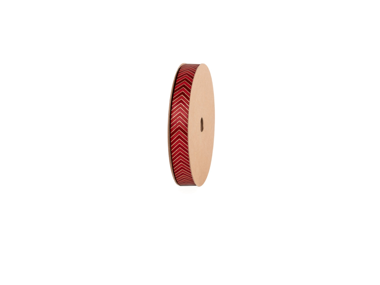 Nastro regalo rosso e dorato spigato stampato 1,5cmx20mt - Star