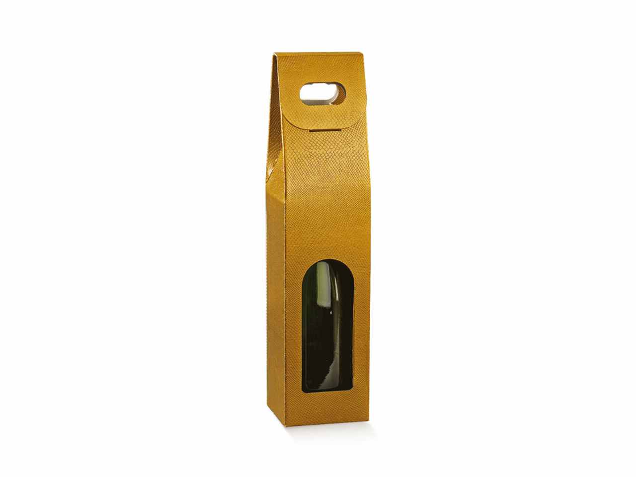 Porta bottiglia 1 posto cm90x90x385 linea skin oro