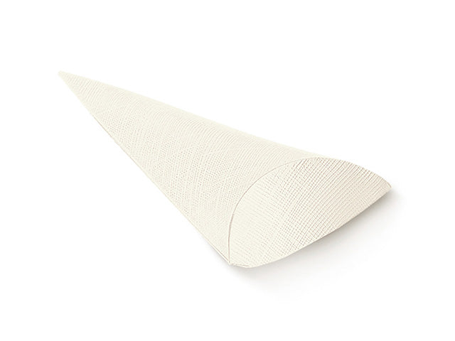 Scatola seta bianca cono bust.190 13927c