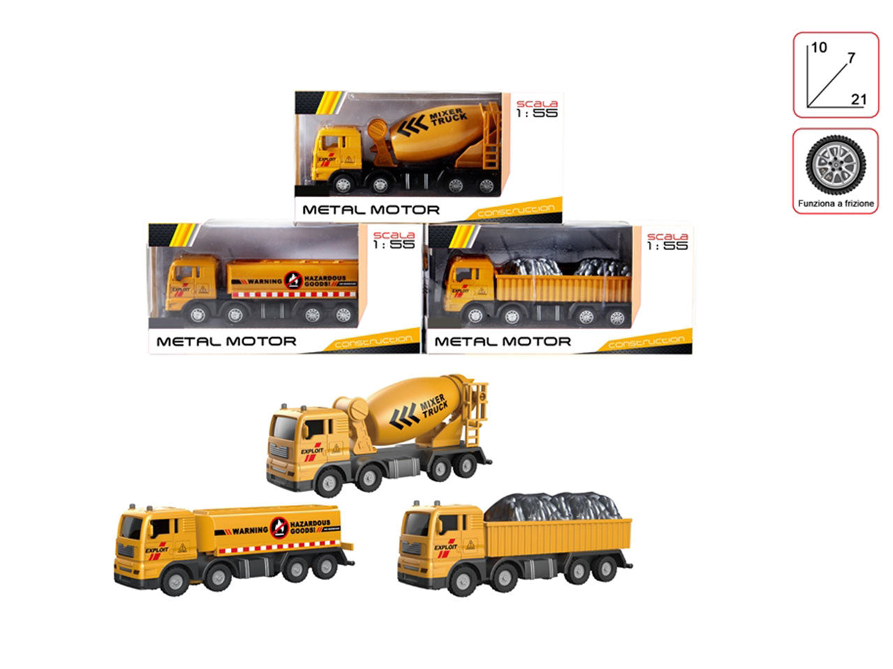 Die cast camion cantiere