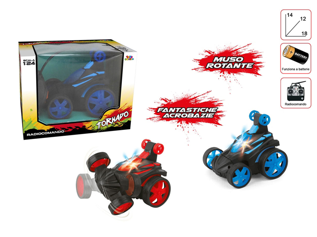 Auto scala 1:24 con radiocomando twister