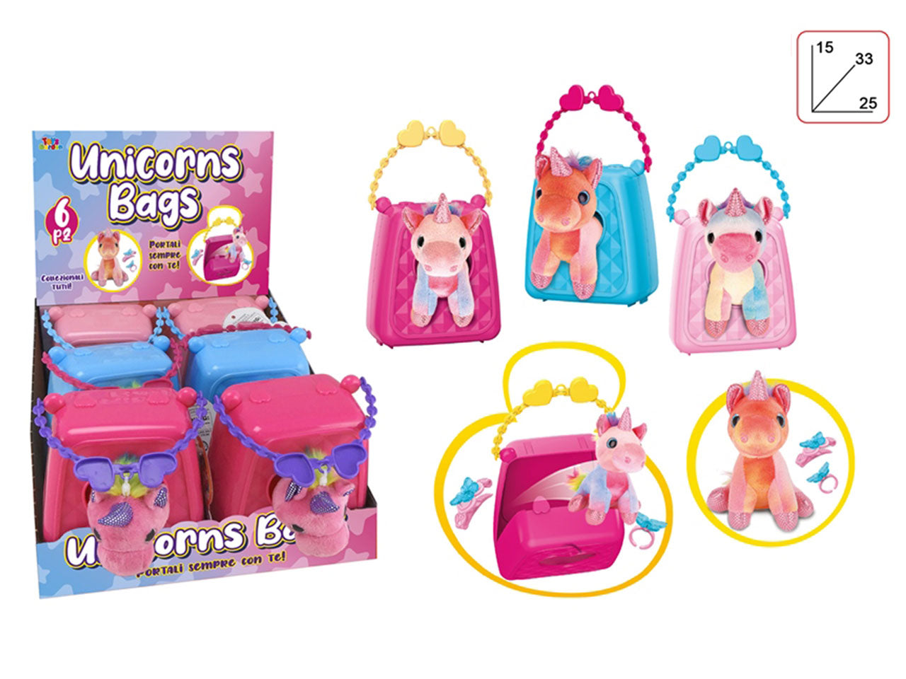 Pony in borsetta unicorn bags