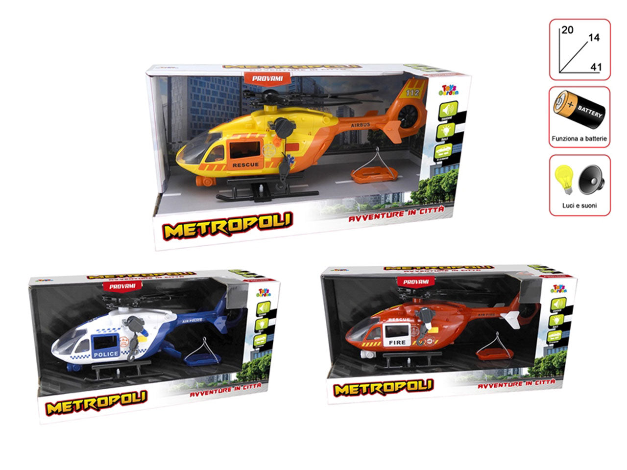 Metropoli emercengy helicopter