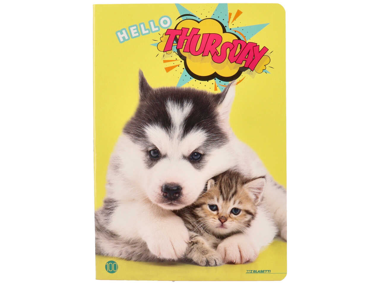 Quaderno maxi cuccioli 100gr fogli 18+1 rigatura 1r - la confezione comprende 10 quaderni - assortiti