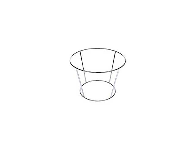 Portapiatto cromato h20cm 28x20cm 298