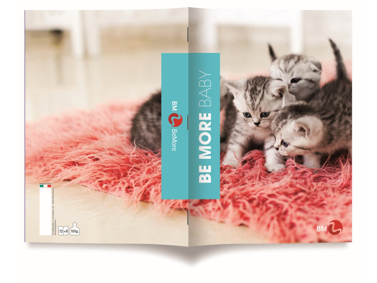 Quaderni maxi baby linea be more different formato 21x29,7, pagine 72+r, rigatura a confezione da 10 quaderni
