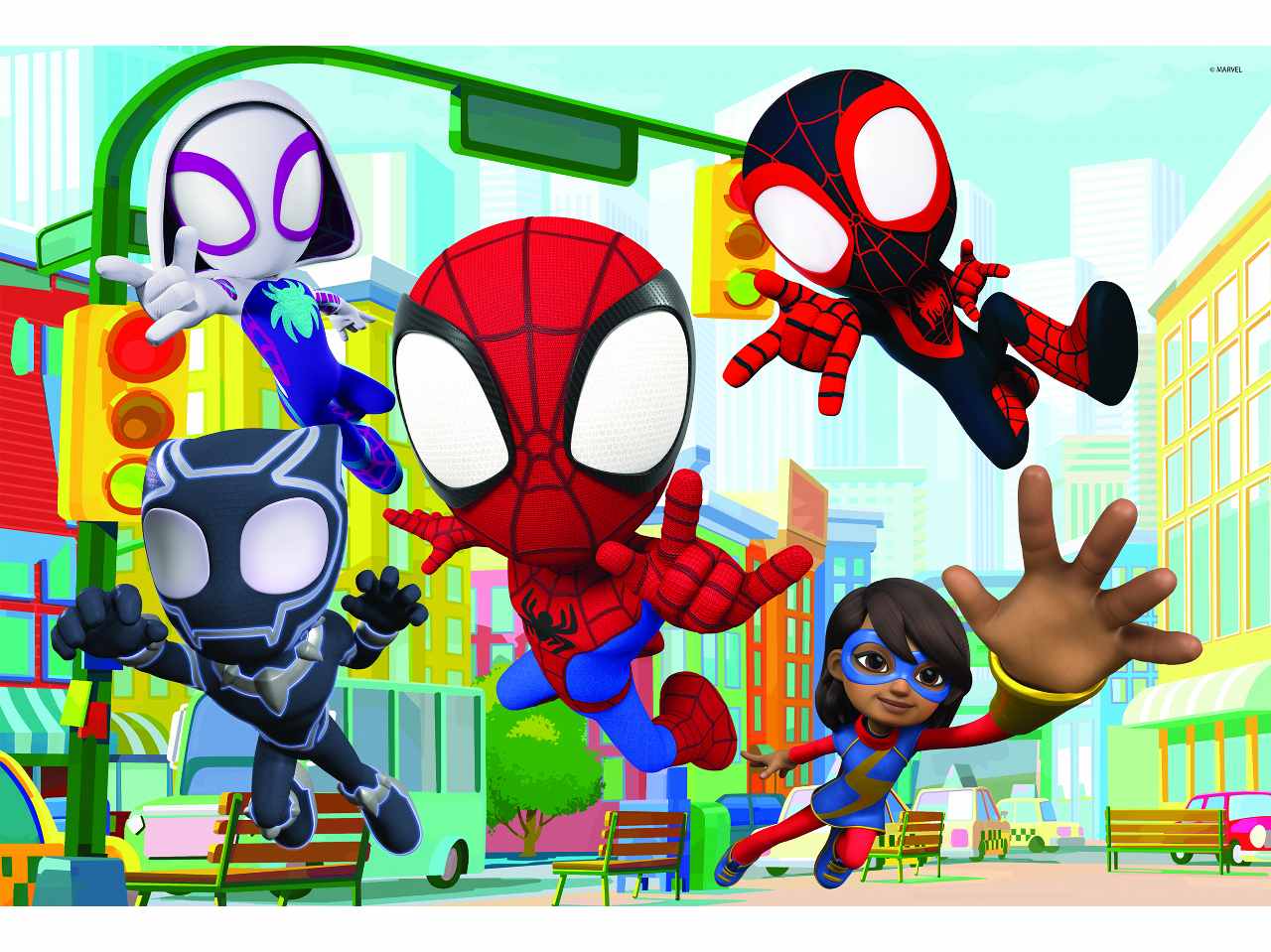 Marvel puzzle df maxi floor 2 x 24 spidey