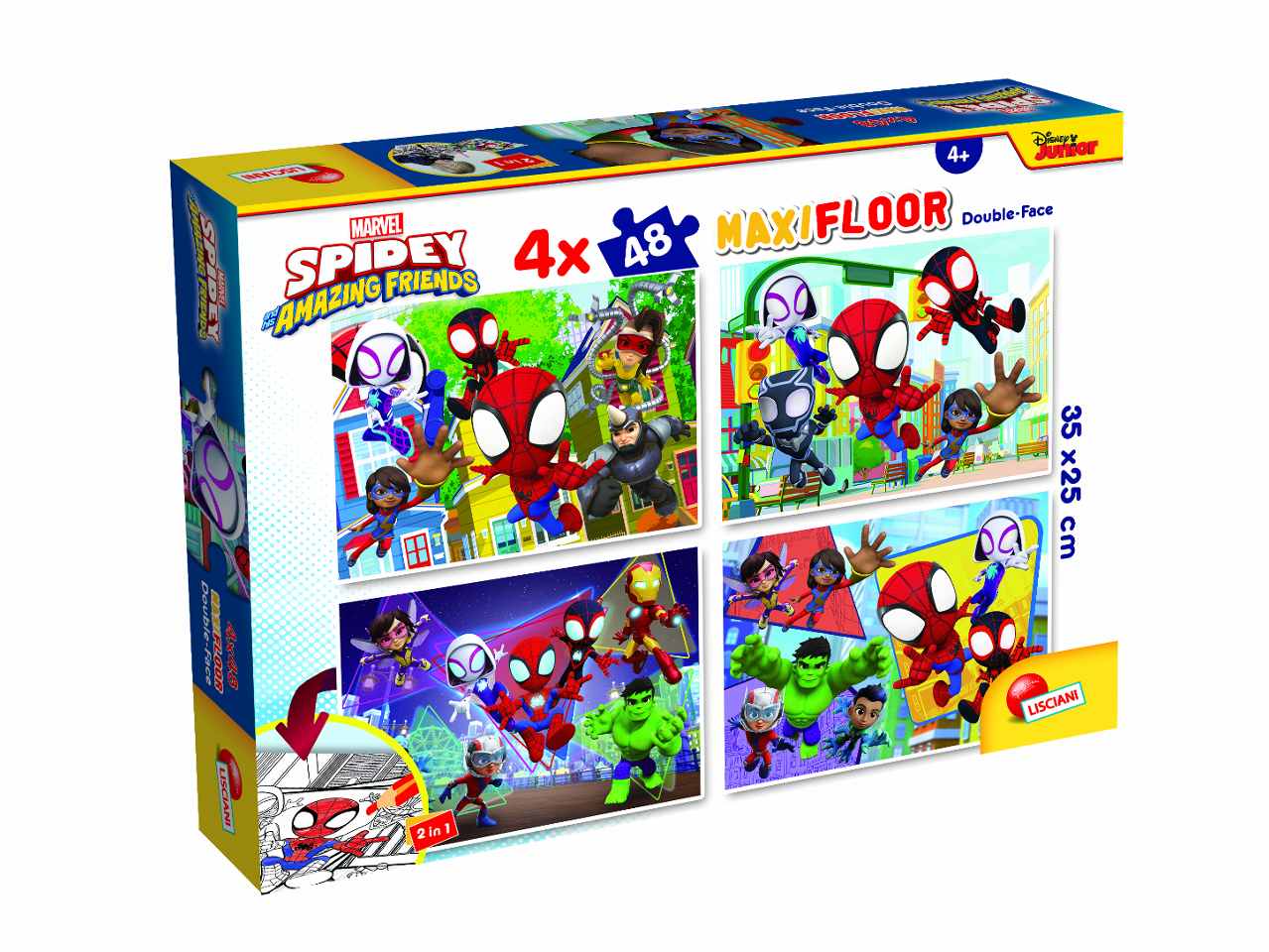 Marvel puzzle df maxi floor 4 x 48 spidey