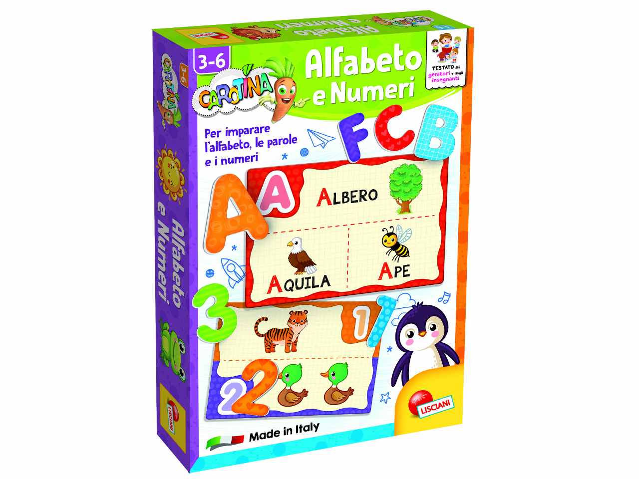 Carotina plus alfabeto e numeri