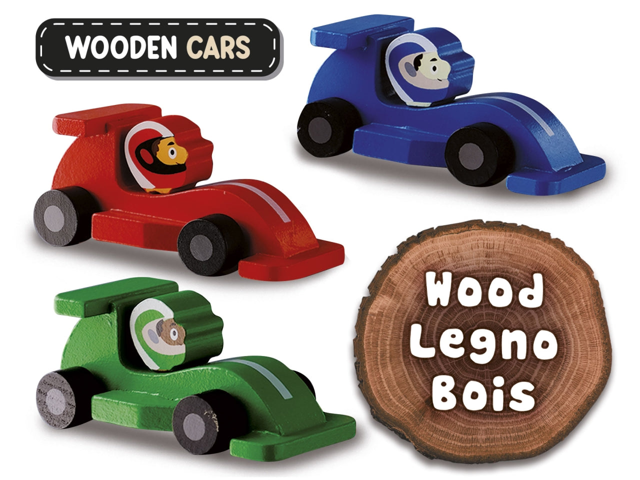 Montessori baby legno cars garage