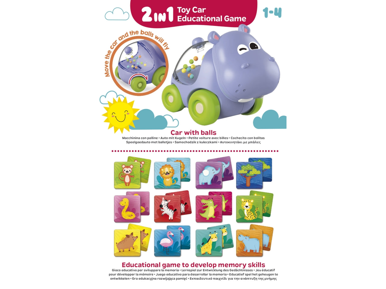 Carotina baby hippo car & memo