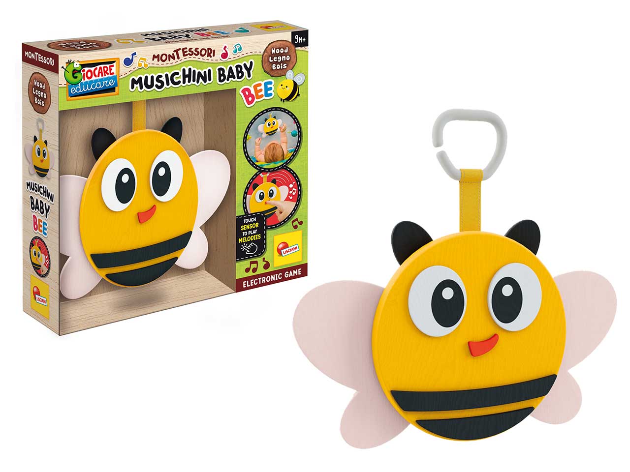 Montessori wood musichini bee