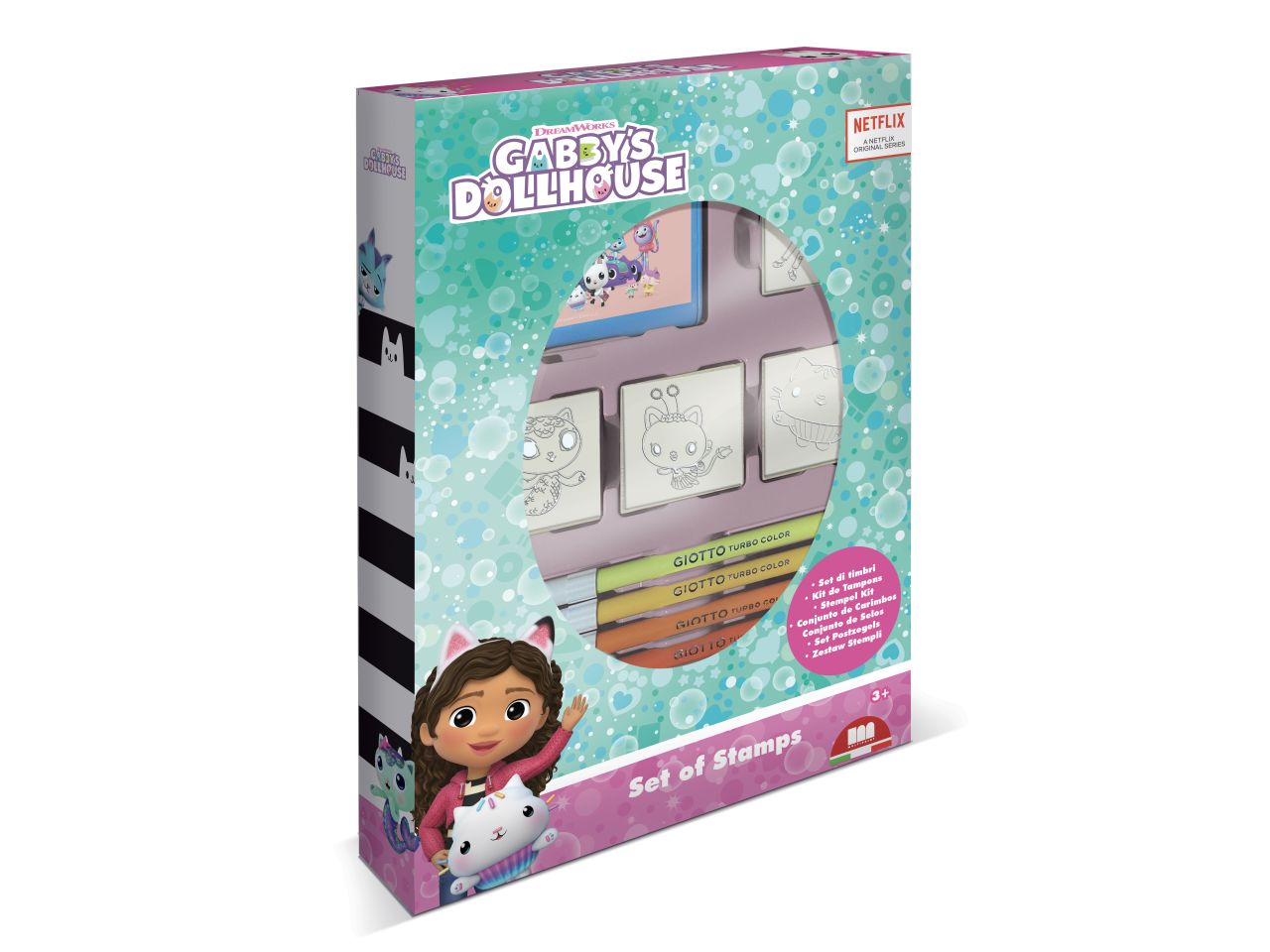 Gabbis doll house box con 4 timbrini
