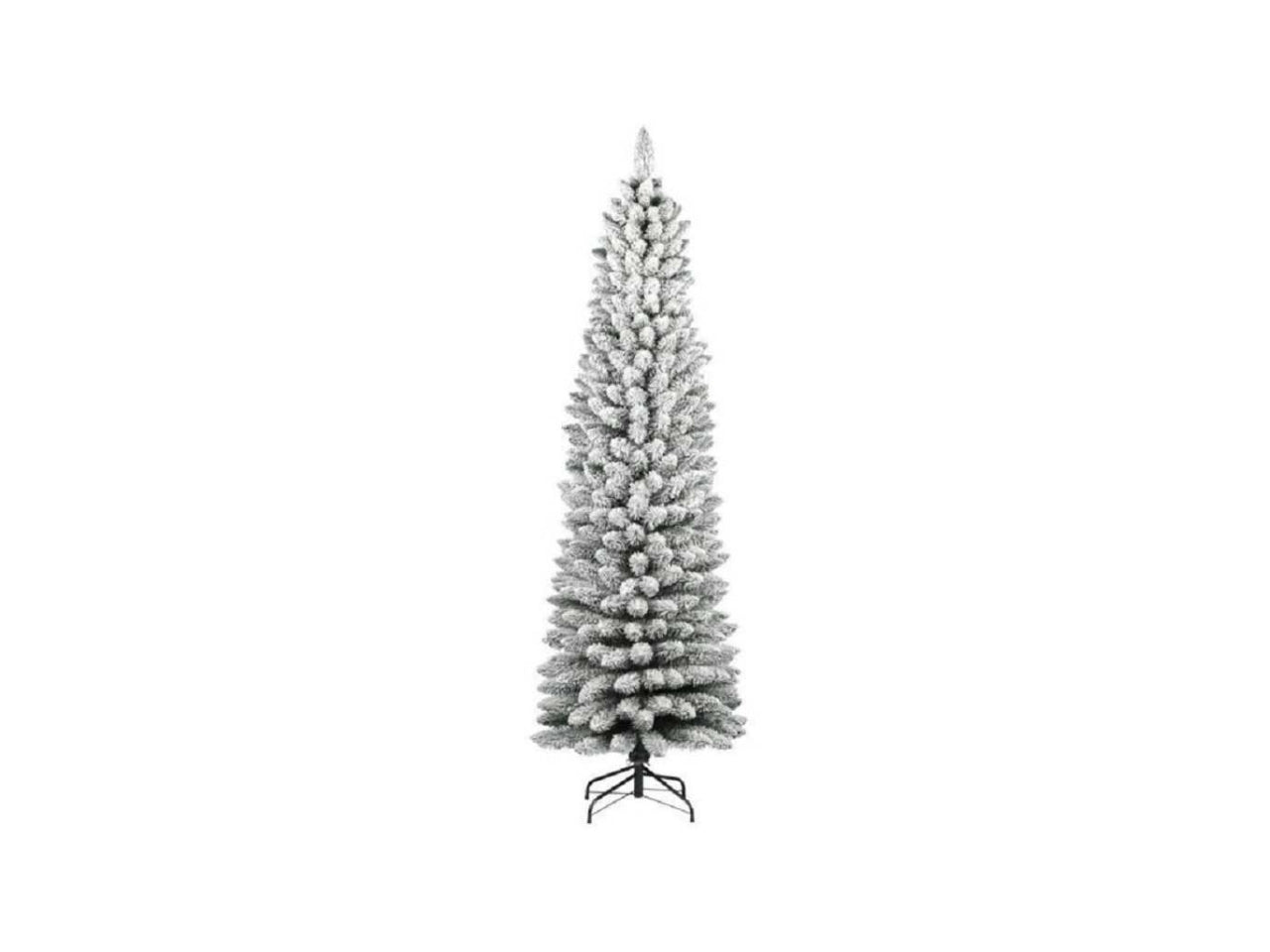 Albero di natale silvestre floccato 240cm 505 rami
