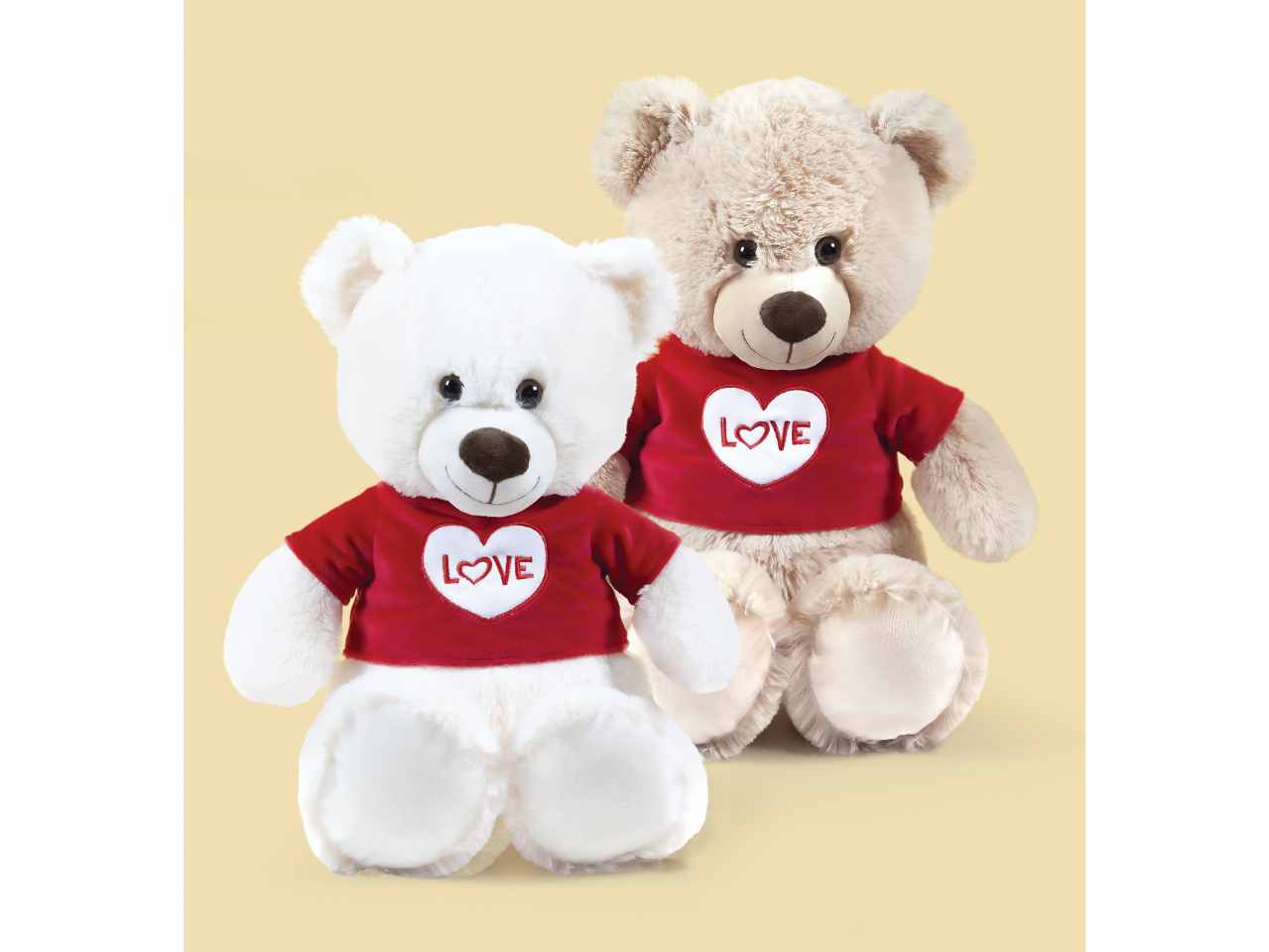 Peluche orso 60cm con tshirt rossa
