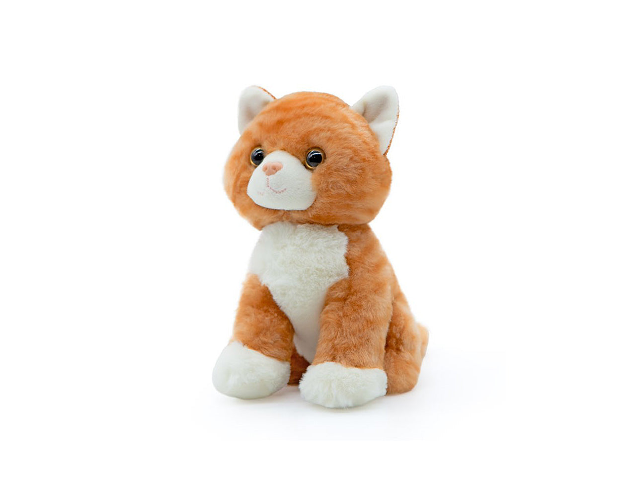 Peluche morbidelli gatto tigrato arancio birba h.20cm