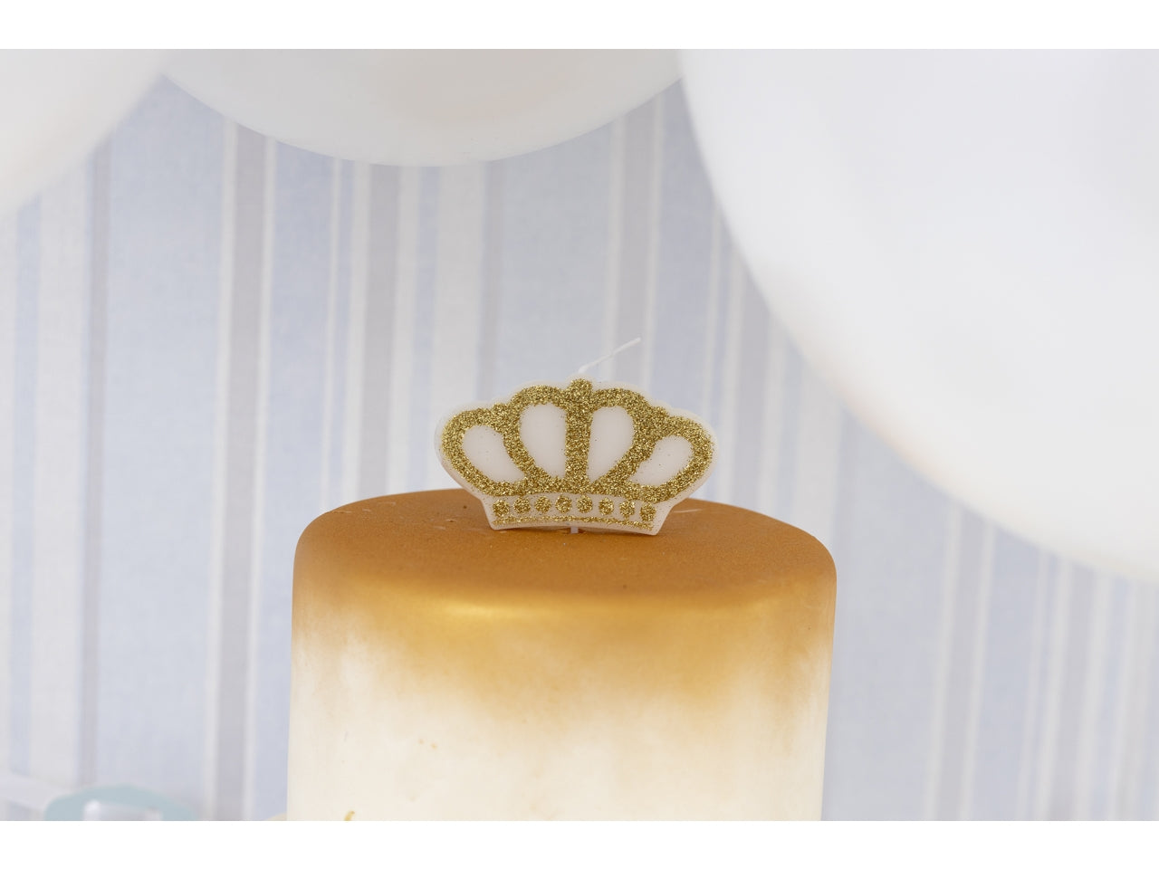 Candela corona oro 8x4,5cm 51898