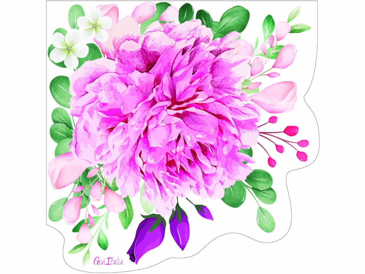 Tovaglioli sagomati rosa 16 pezzi 33x33cm64239