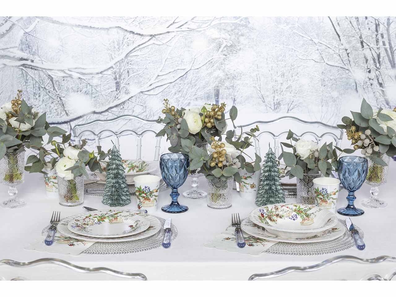 Piatti cm21 christmas frozen 8 pezzi