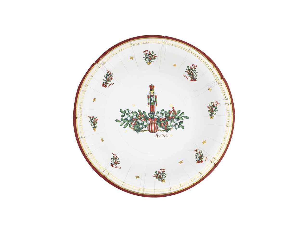 Piatti round cm 24 lo schiaccianoci 8 pezzi
