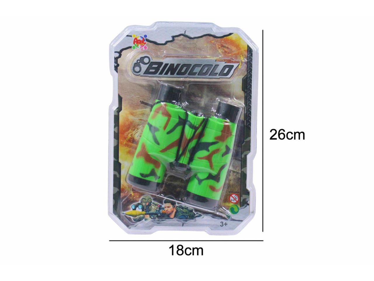 Set binocolo 3 colori ass.