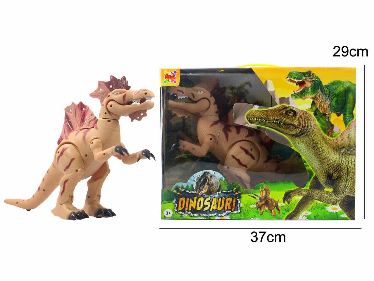 Dinosauro cammina con luci e suoni