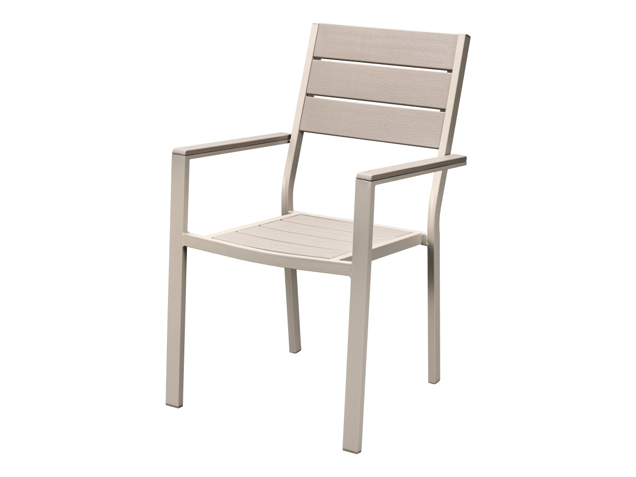 Sedia con braccioli tortora chiaro con finitura in legno 58x55,5x88,5cm