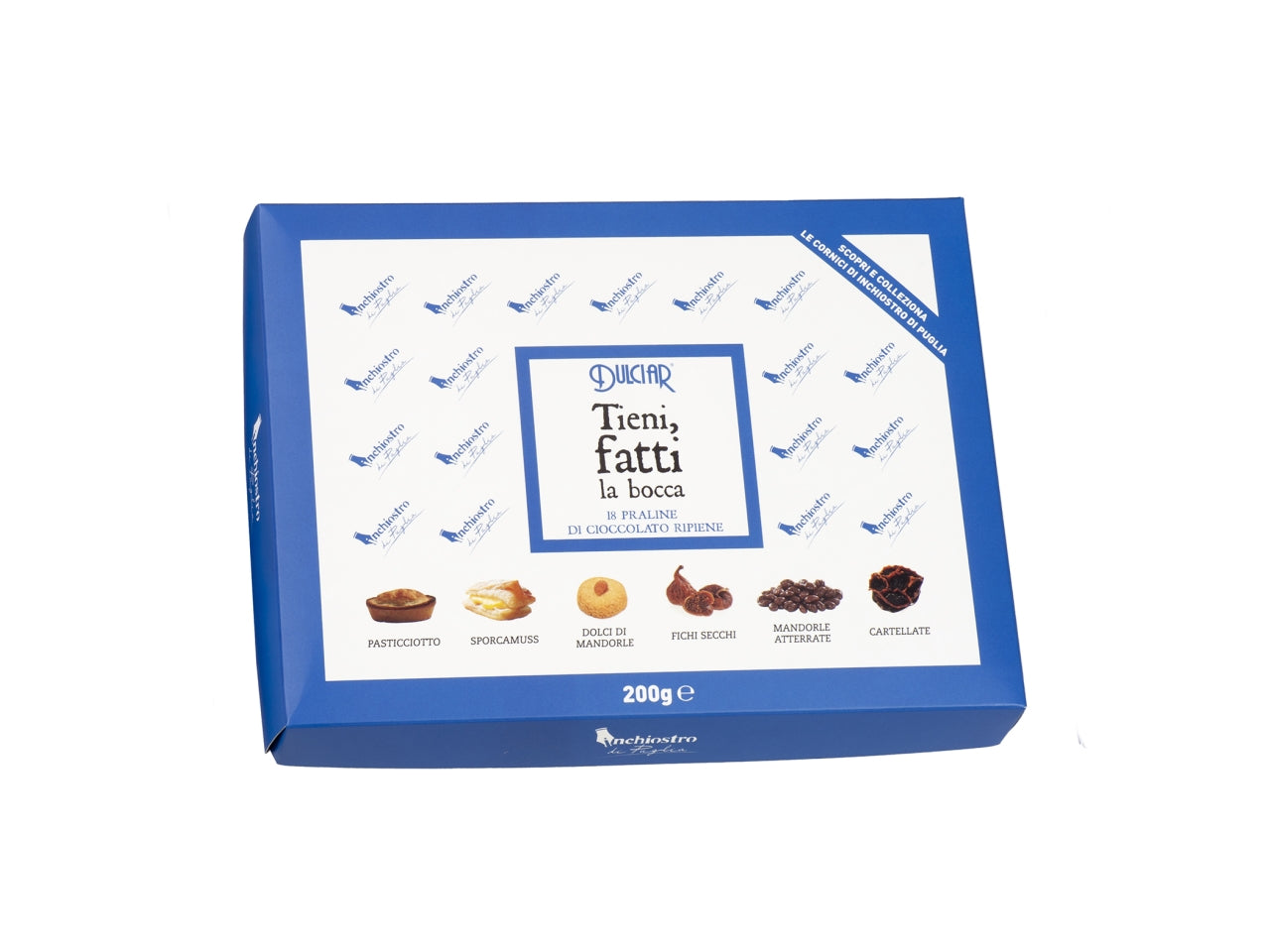 Inchiostro di puglia scatola da 200gr di praline assortite