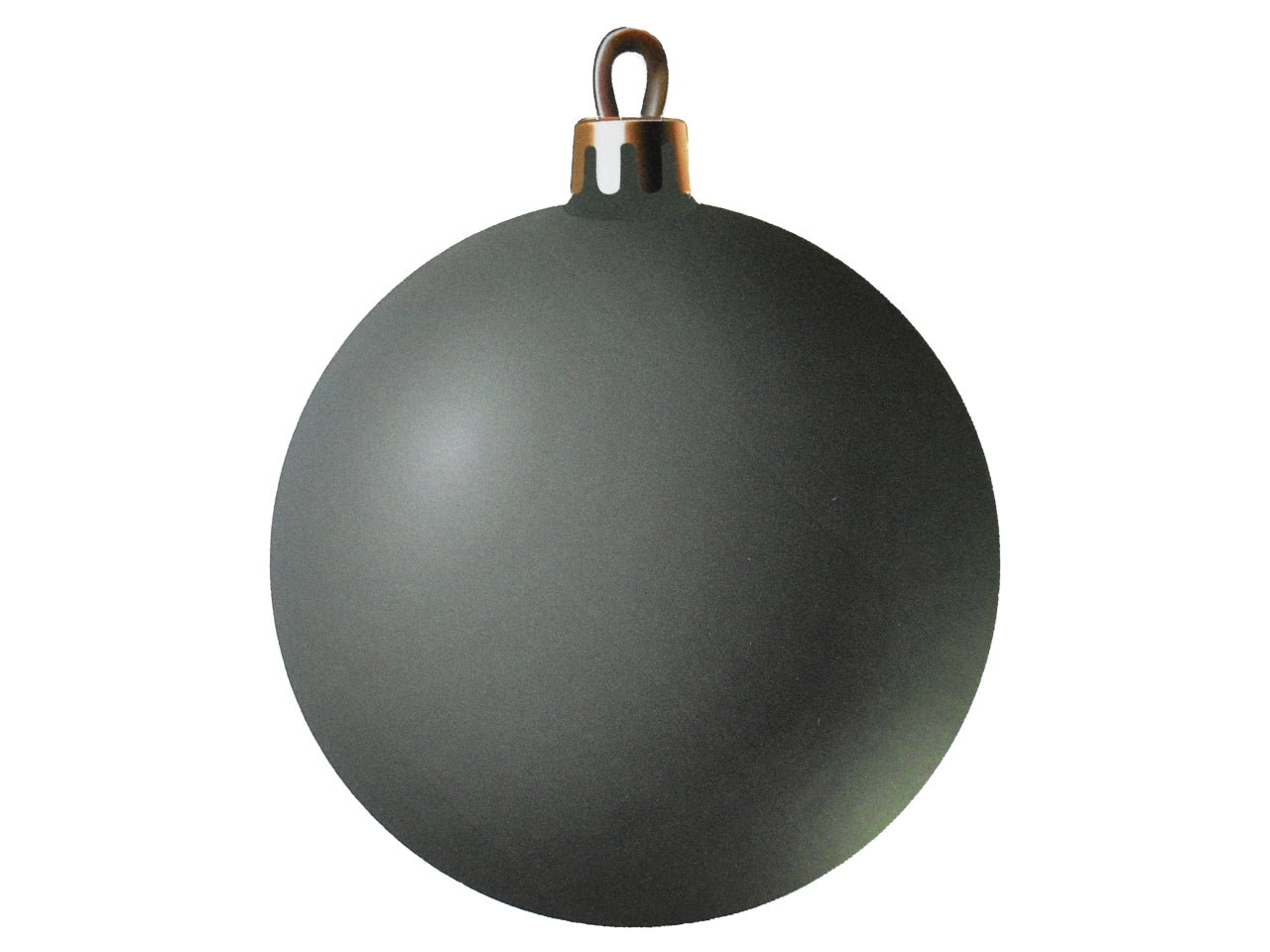Sfera di natale crystal 26x33cm verde in becks 5mm con foro per appenderla