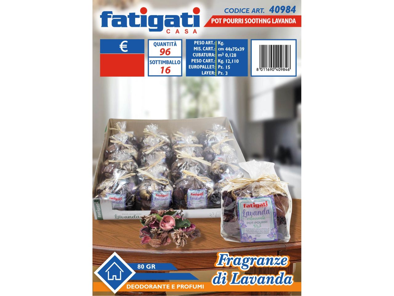 Potpourri soothng lavanda 80gr
