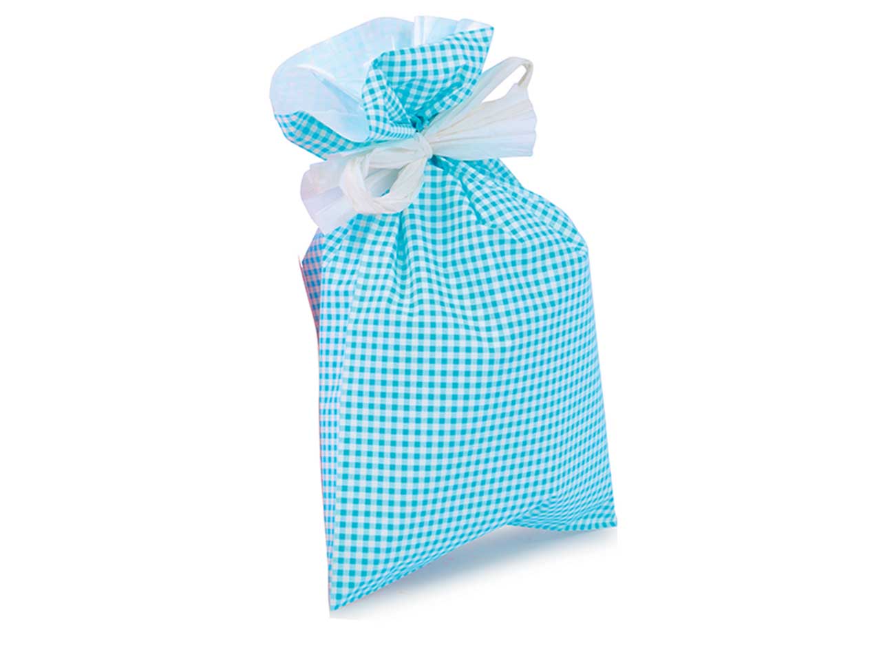 Buste Regalo Vichy 20x35cm in Polipropilene Assortite da Piennepi - 100 buste, Made in Italy