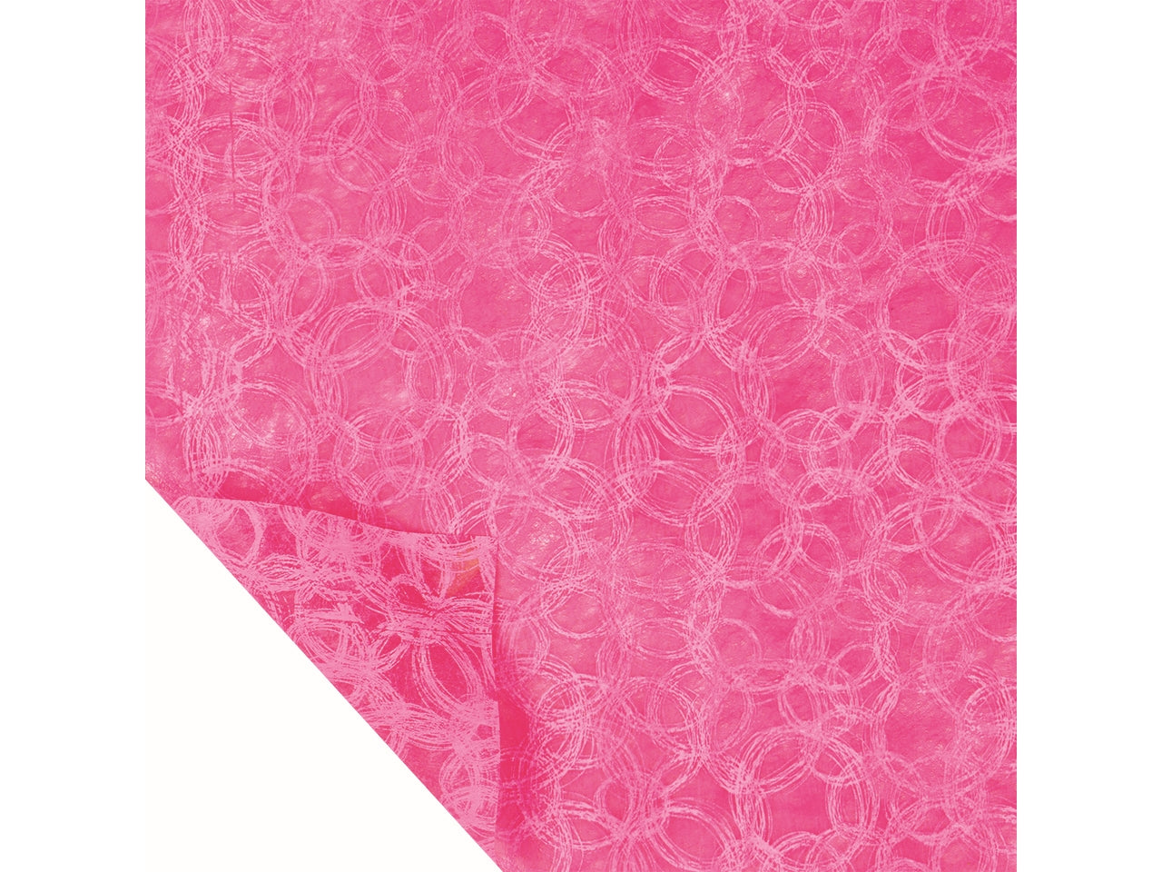 Rotolo Carta Regalo rosa ciclamino geometrica in Polyweb TNT, Piennepi - 1x9mt Made in Italy