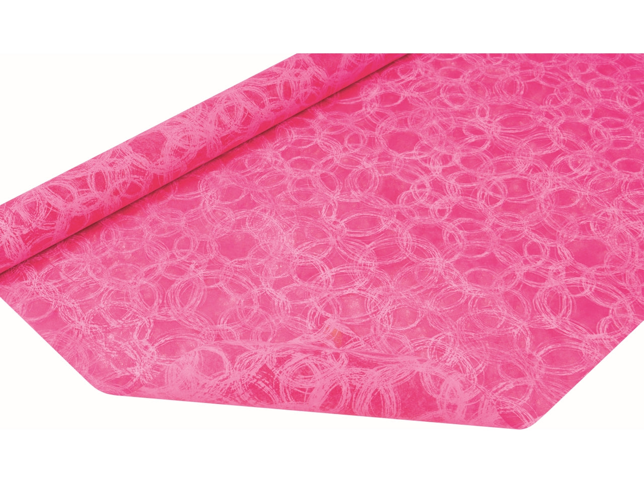 Rotolo Carta Regalo rosa ciclamino geometrica in Polyweb TNT, Piennepi - 1x9mt Made in Italy