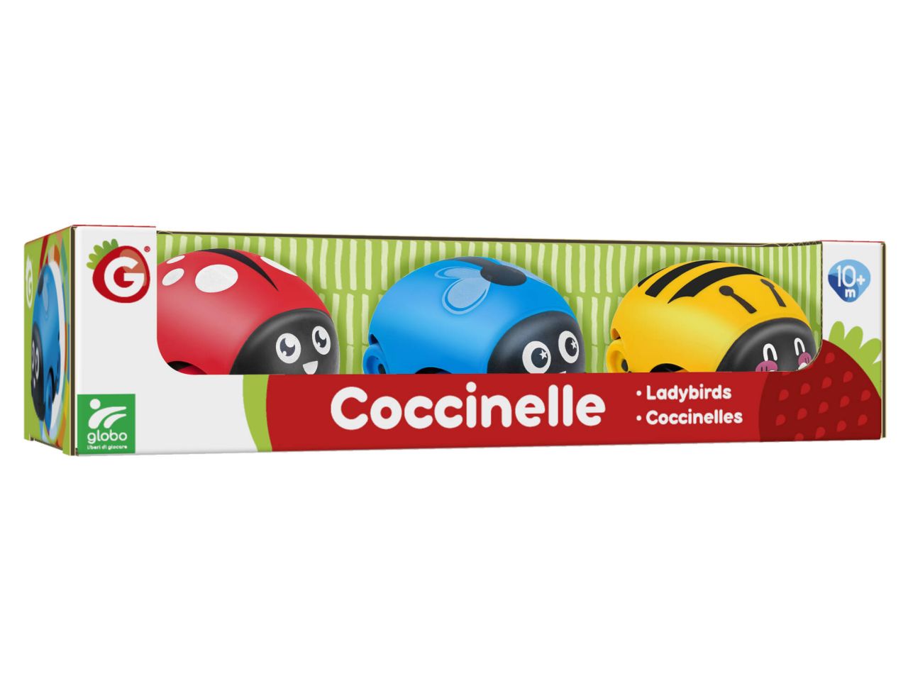 Set 3 coccinelle ruota libera
