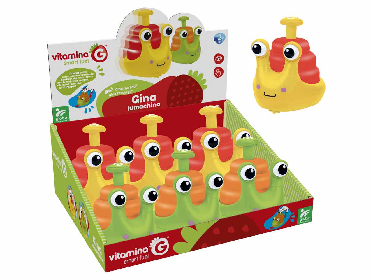 Lumaca spingi e vai 6 pezzi 05534