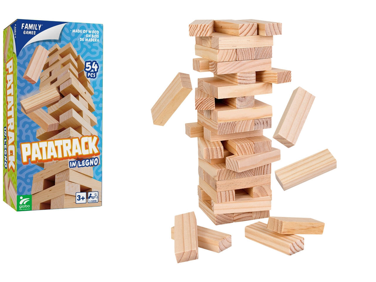 Family games patatrack legno 54 pezzi 40504
