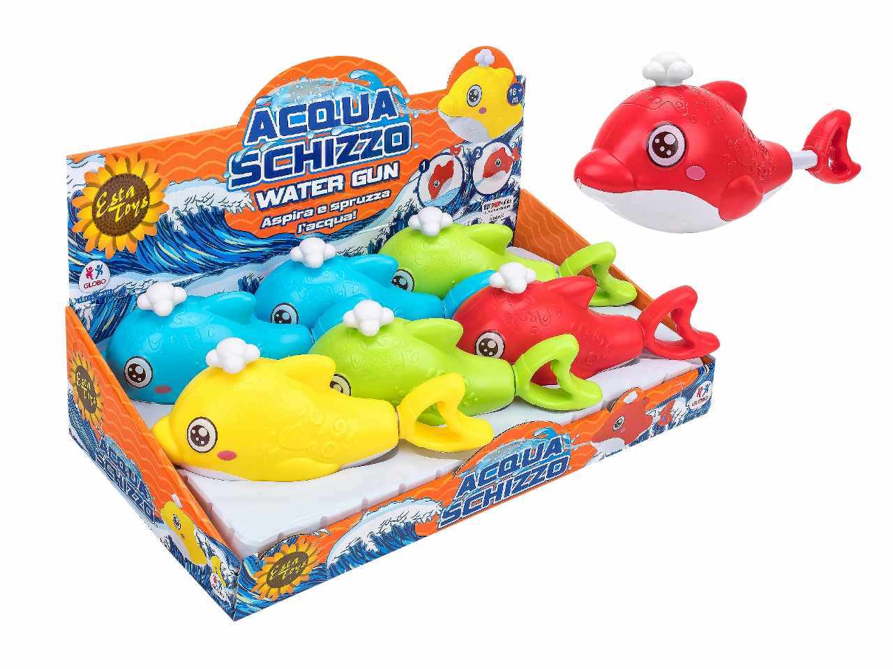 W toys pistola ad acqua delfino 24cm
