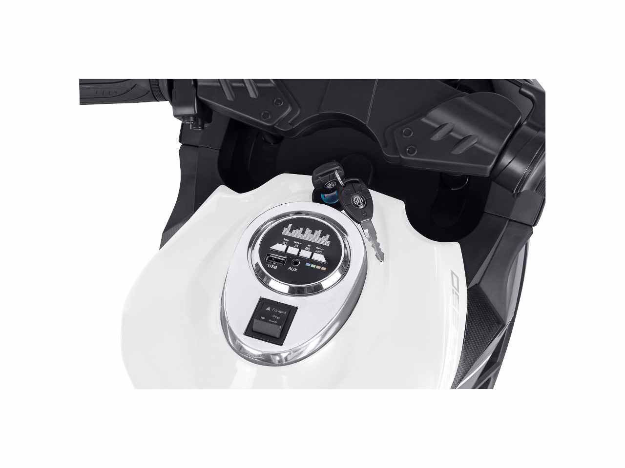 Moto elet.bianco b/o c/led 12v 40695 $