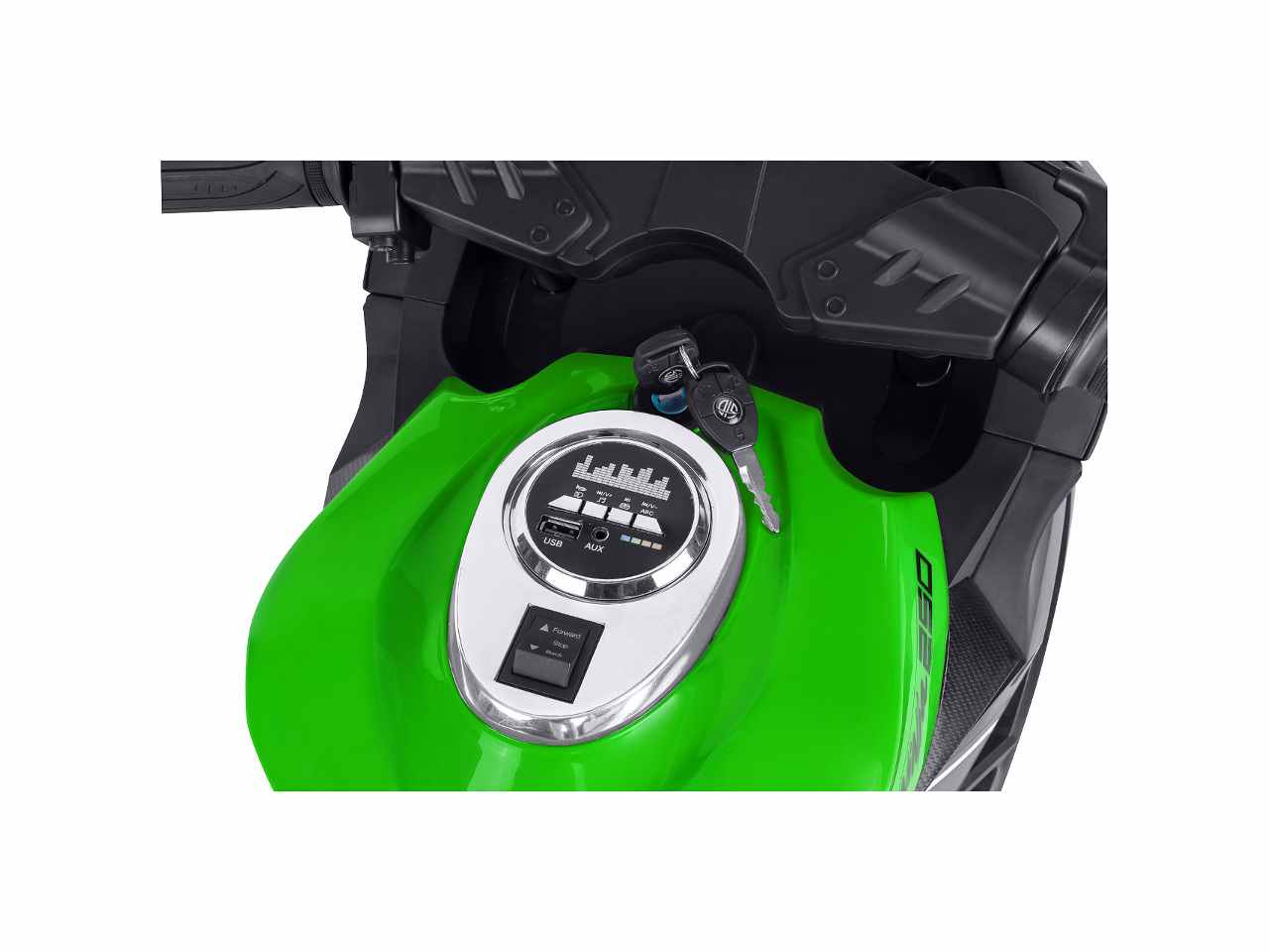 Moto elet.verde b/o c/led 12v 40696 $