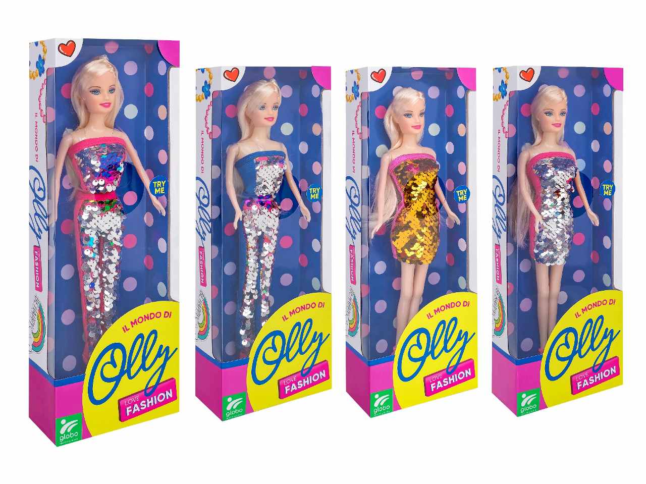 Olly fashion doll c/vestiti paill.40767