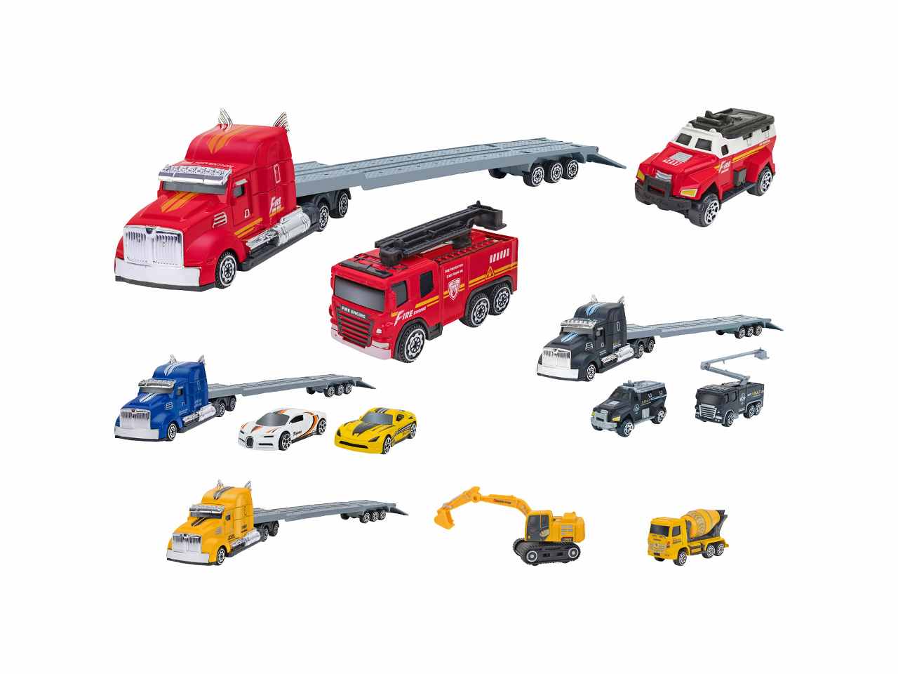 Spidiko camion 1:58 c/2 mezzi die-cast 40844