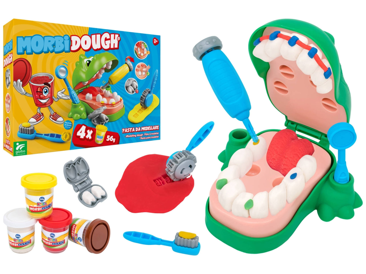 Morbidough morbido set coccodrillo 4x56gr