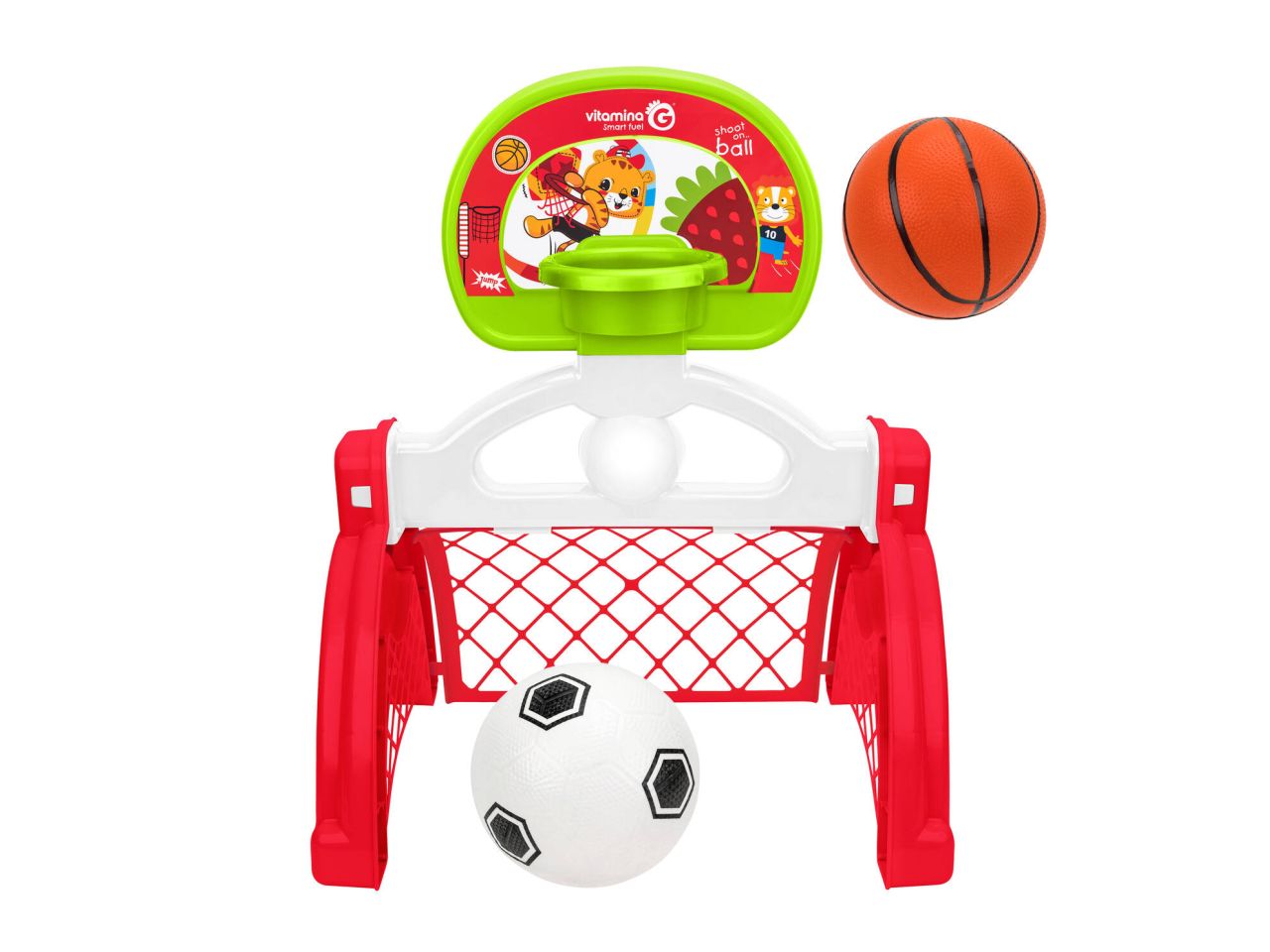 Set porta e canestro da basket 53x38x25cm
